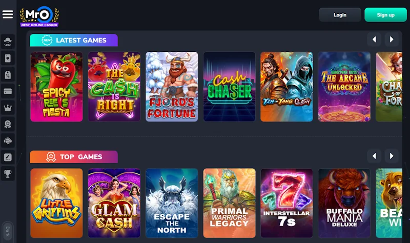 MrO Casino games